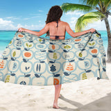 Apples Leaves Pattern Sarong