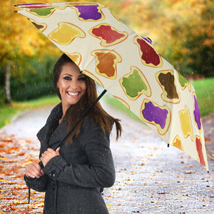Bread Toast Pattern Print Design 02 Umbrella