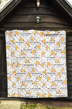 Greyhound Pattern Print Design 03 Premium Quilt