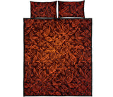 cocoa beans tribal polynesian pattern Quilt Bed Set