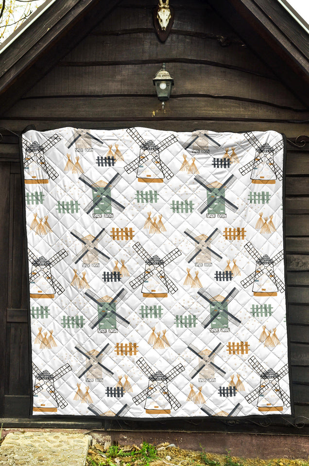 Windmill Pattern Premium Quilt