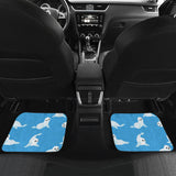 Cute Sea Lion Seal Pattern Background Front And Back Car Mats