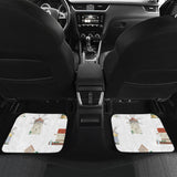 Windmill Design Pattern Front And Back Car Mats