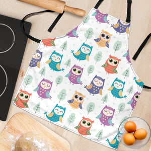 Cute Owl Pattern Adjustable Apron