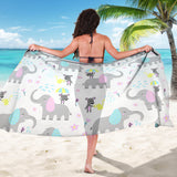 Cute Elephant Mouse Pattern Sarong