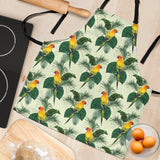 Beautiful Parrot Palm Leaves Pattern Adjustable Apron