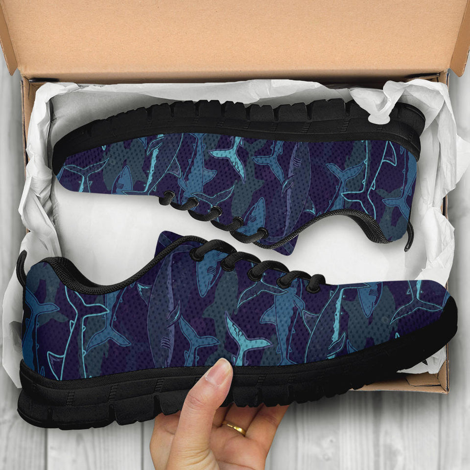 Shark pattern Sneaker Pillow