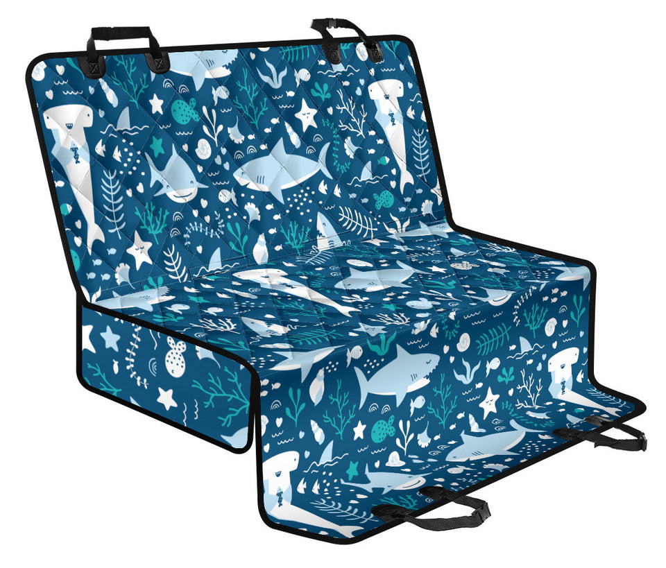 Cute Shark Pattern Dog Car Seat Covers