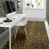 Snake Skin Pattern Area Rug