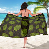 Hop Pattern Black Background Sarong
