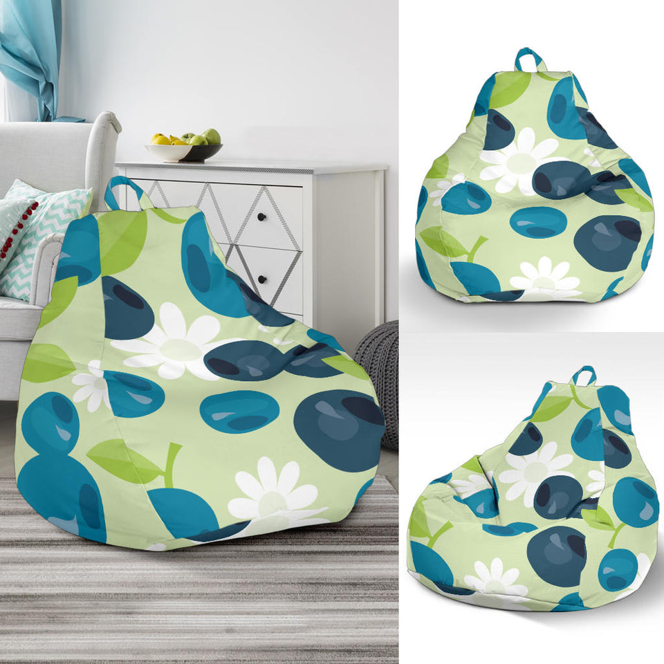 Blueberry Flower Pattern Bean Bag Cover