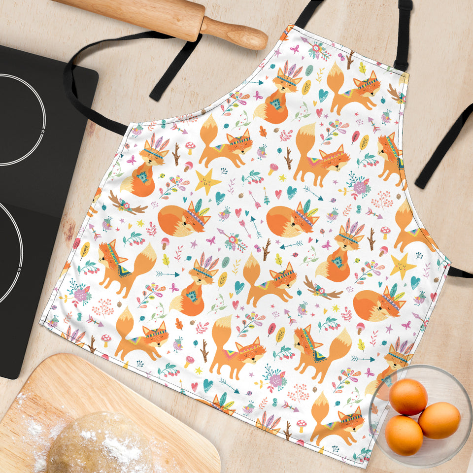 Cute Tribal Fox Pattern Adjustable Apron