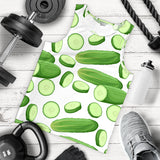 cucumber whole slices pattern Men Tank Top