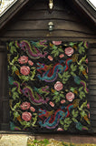 Dragons Flower Pattern Premium Quilt