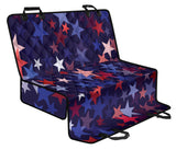 Red Blue Star Pattern Dog Car Seat Covers