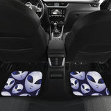 Alien Pattern Print Design 01 Front and Back Car Mats