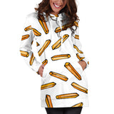 French Fries Potato Pattern Women'S Hoodie Dress
