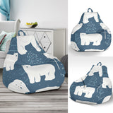 Polar Bear Mother Her Child Pattern Bean Bag Cover