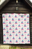 Sailboat Anchor Pattern Premium Quilt