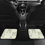 Little Young Goat Pattern Front And Back Car Mats