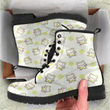 Cute Cartoon Frog Baby Pattern Leather Boots