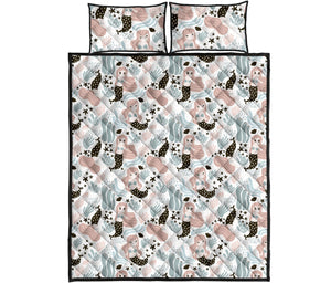 cute mermaid pattern Quilt Bed Set
