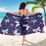 Colorful Butterfly Flower Pattern.Eps Sarong