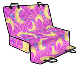 Moon Pink Rose Background Dog Car Seat Covers