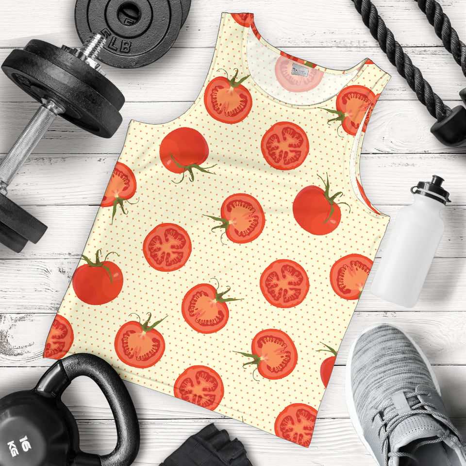 Tomato dot background Men Tank Top