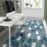 Cute Rabbit Pattern Area Rug