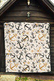Anchors Rudders Pattern Premium Quilt