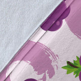 Cute Grape Pattern Premium Blanket