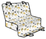 Silhouettes Of Goat And Tree Pattern Dog Car Seat Covers
