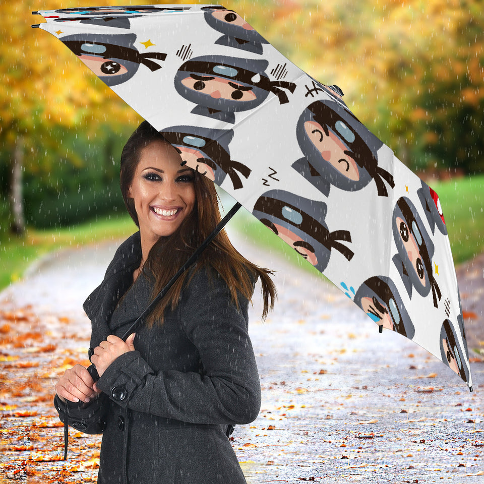 Cute Ninja Design Pattern Umbrella