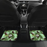 Coconut Pattern Print Design 02 Front and Back Car Mats