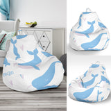 Blue Whale Pattern Bean Bag Cover