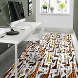 Giraffe Pattern Print Design 05 Area Rug