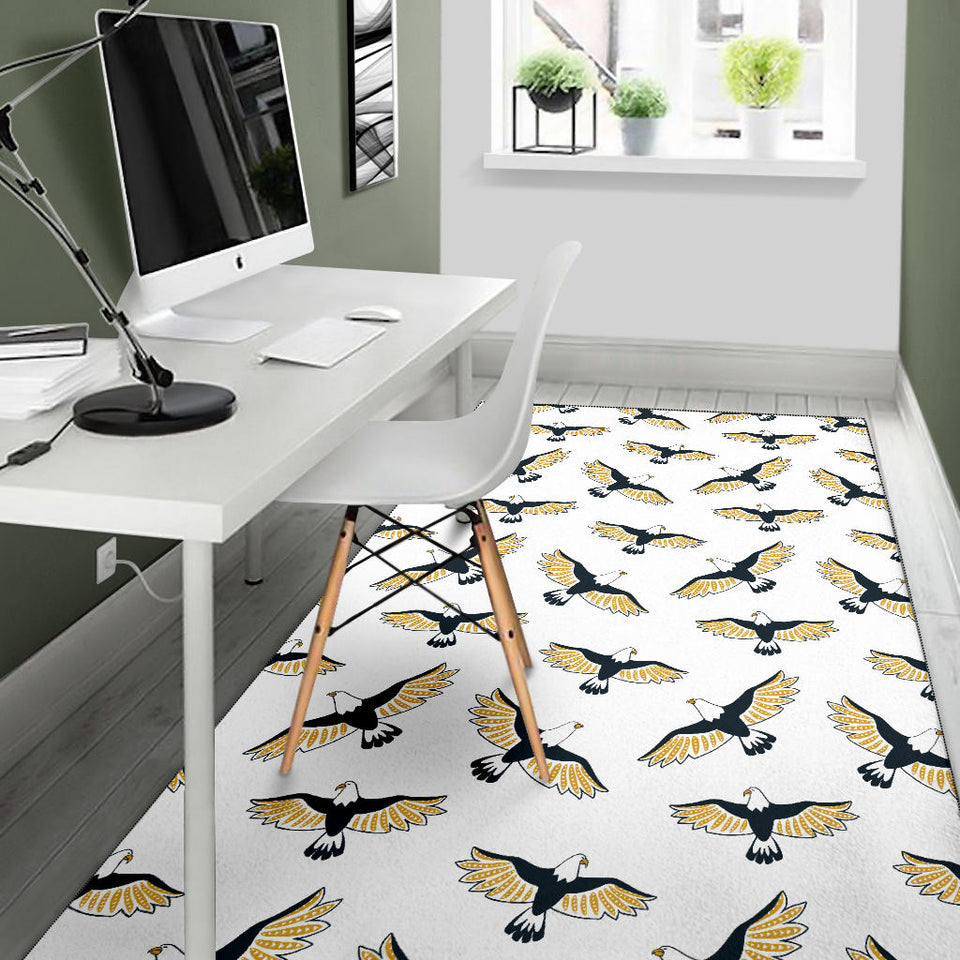 Eagle Pattern Print Design 03 Area Rug
