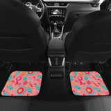Colorful Candy Pattern Front And Back Car Mats