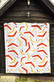 Waterclor Boomerang Australian Aboriginal Ornament Premium Quilt