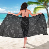 Beer Hand Drawn Pattern Sarong