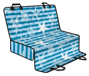 Starfish Blue Blackground Dog Car Seat Covers