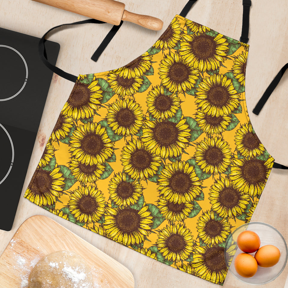 Sunflower Pattern Adjustable Apron