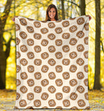 Lion Pattern Print Design 01 Premium Blanket