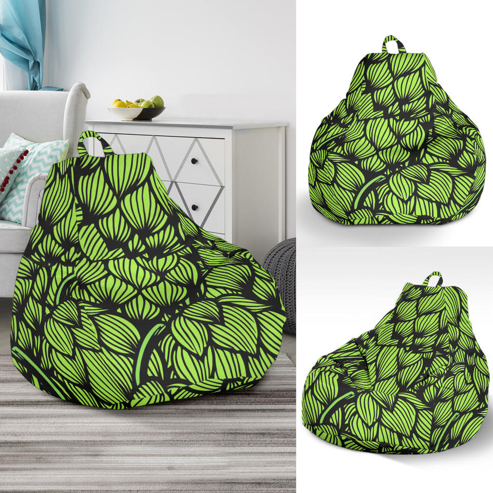 Green Hop Pattern Bean Bag Cover