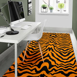 Bengal Tigers Skin Print Pattern Area Rug