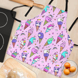 Cute Ice Cream Cone Animal Pattern Adjustable Apron