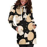 Champignon Mushroom Pattern Women'S Hoodie Dress