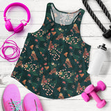 Snake forest pattern Women Racerback Tank Top