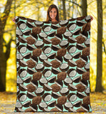 Coconut Pattern Print Design 03 Premium Blanket